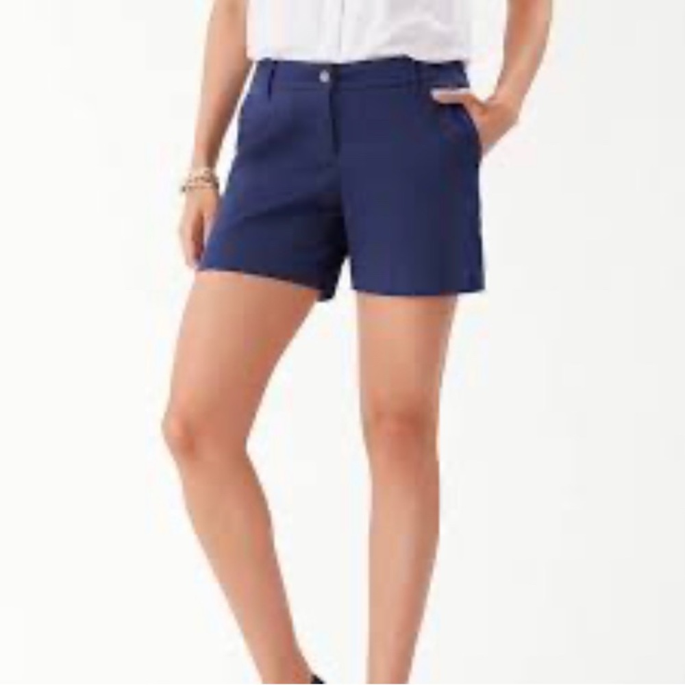 TOMMY HILFIGER NAVY BLUE CAREER SHORTS